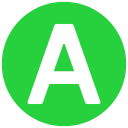 The letter A